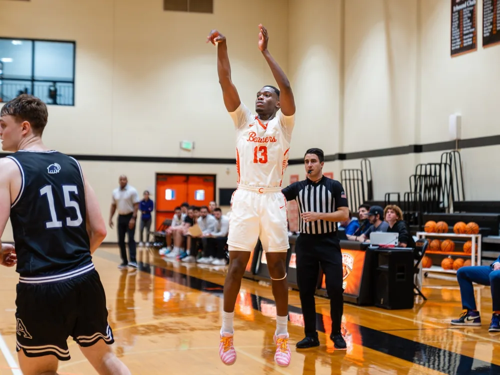 Salviya playing basketball for Caltech