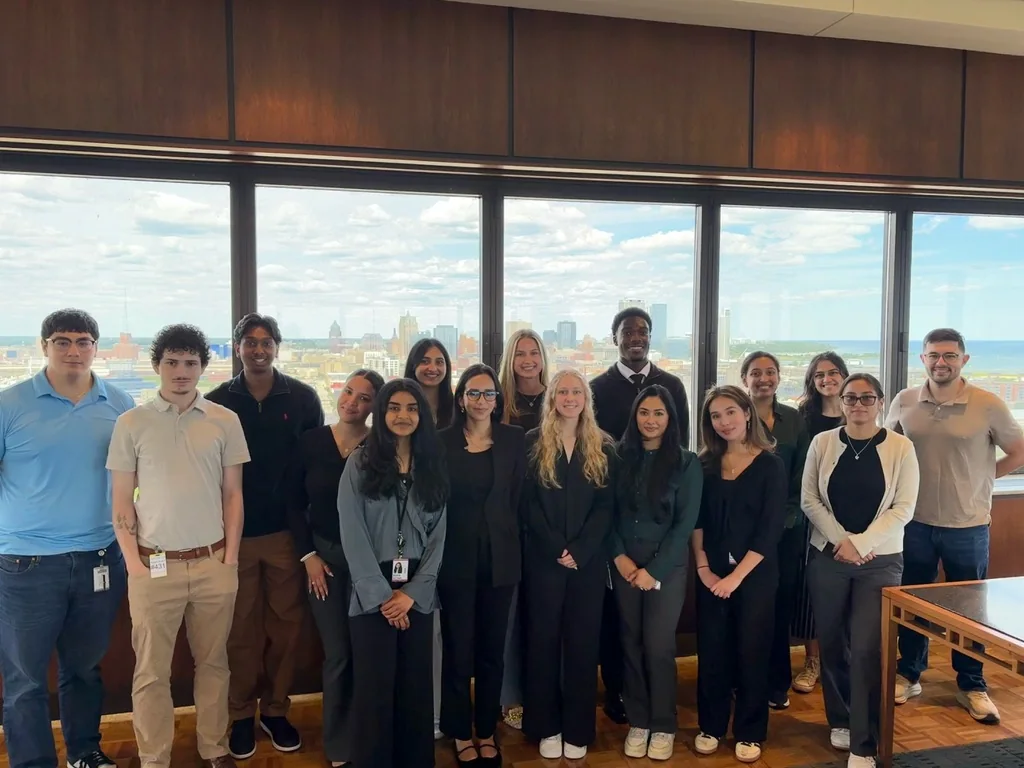 Rockwell Automation intern group in Milwaukee